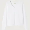 American Vintage Sonoma V Neck T-Shirt white