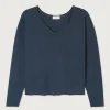 American Vintage Sonoma V Neck T-Shirt navy
