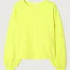 American Vintage Sweatshirt Bobypark June fluo
