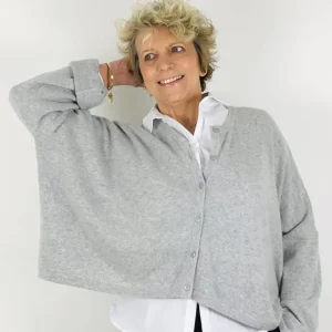 Caroline Crew Cardigan grey