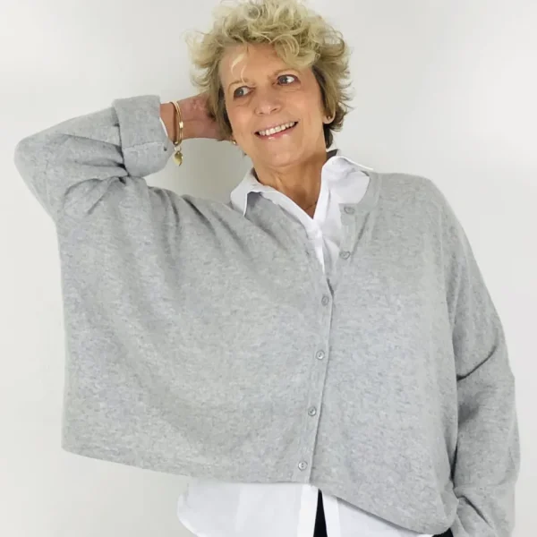 Caroline Crew Cardigan grey