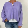 Caroline Crew Cardigan lilac