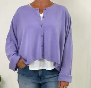 Caroline Crew Cardigan lilac