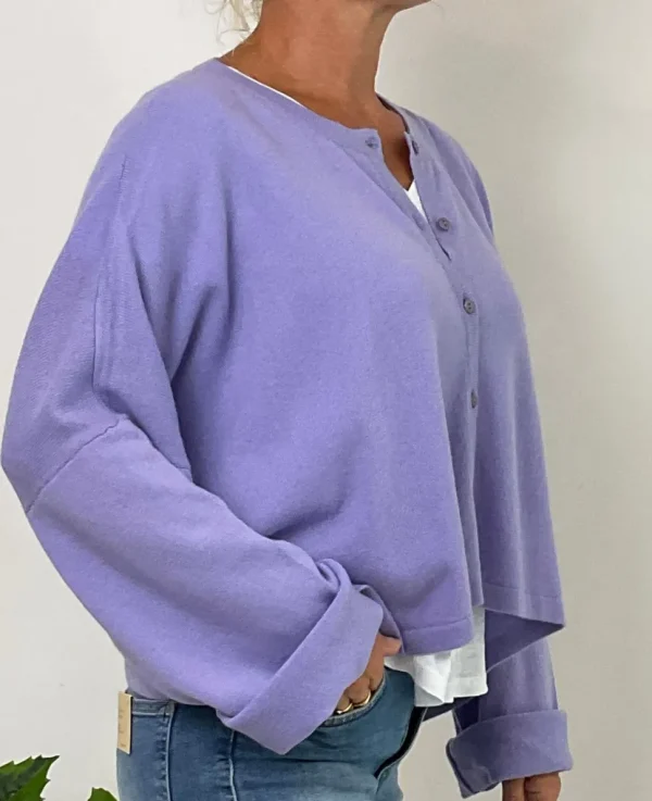 Caroline Crew Cardigan lilac