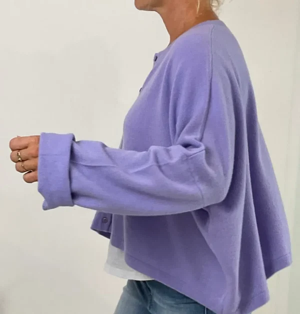 Caroline Crew Cardigan lilac