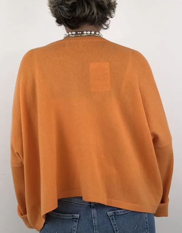 Caroline Crew Cardigan orange