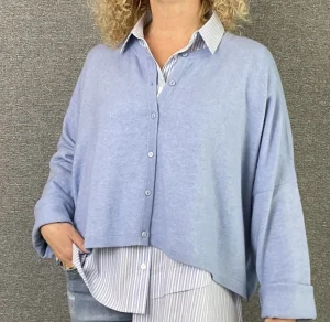Caroline Crew Cardigan pale blue