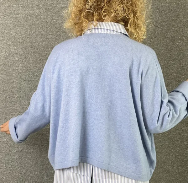 Caroline Crew Cardigan pale blue