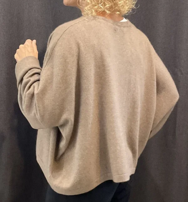 Caroline Crew cashmere Crew Sweater taupe