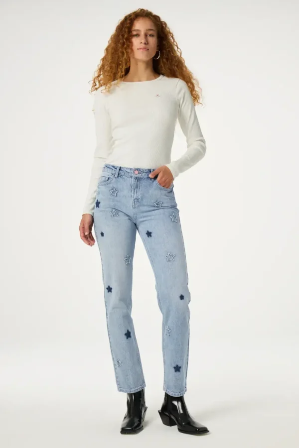 Fabienne Chapot Jeans Lola Vintage Stars light blue