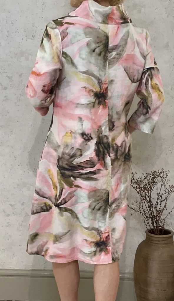 Grizas Cowl dress abstract floral prints