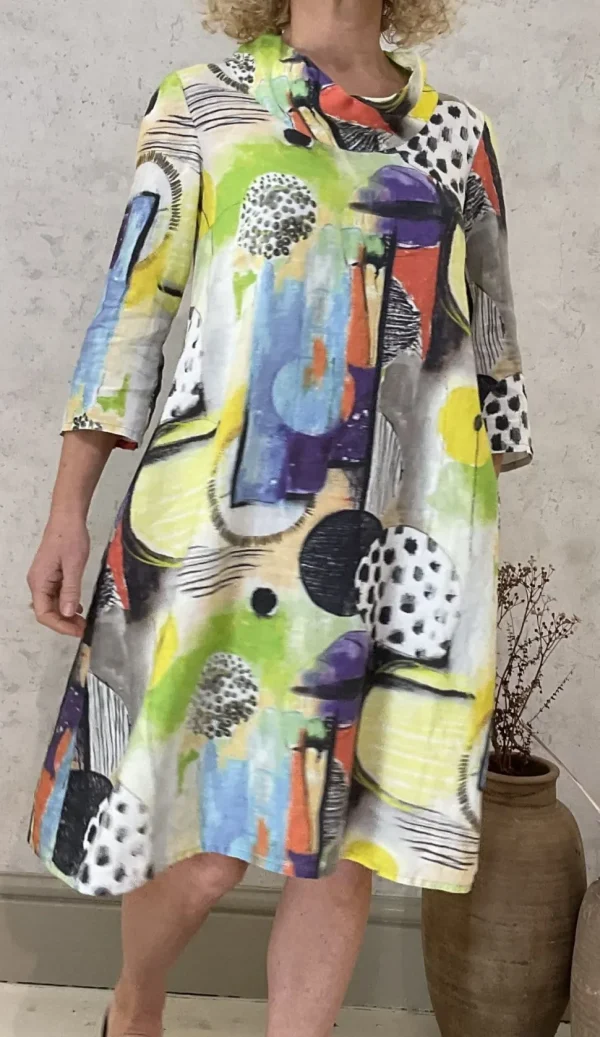 Grizas Cowl Dress brights