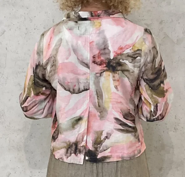 Grizas Jacket abstract floral pinks