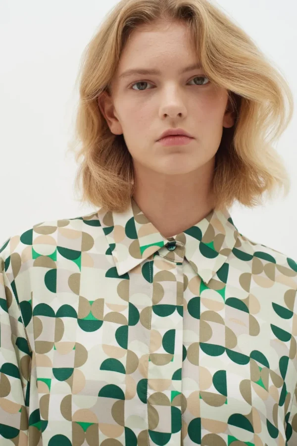 InWear Shirt Beril green geometric