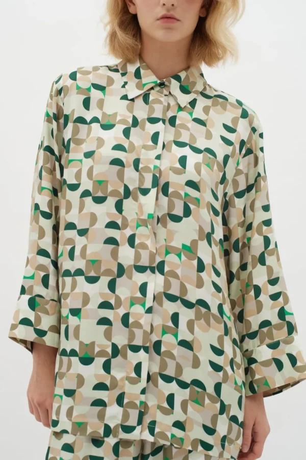 InWear Shirt Beril green geometric