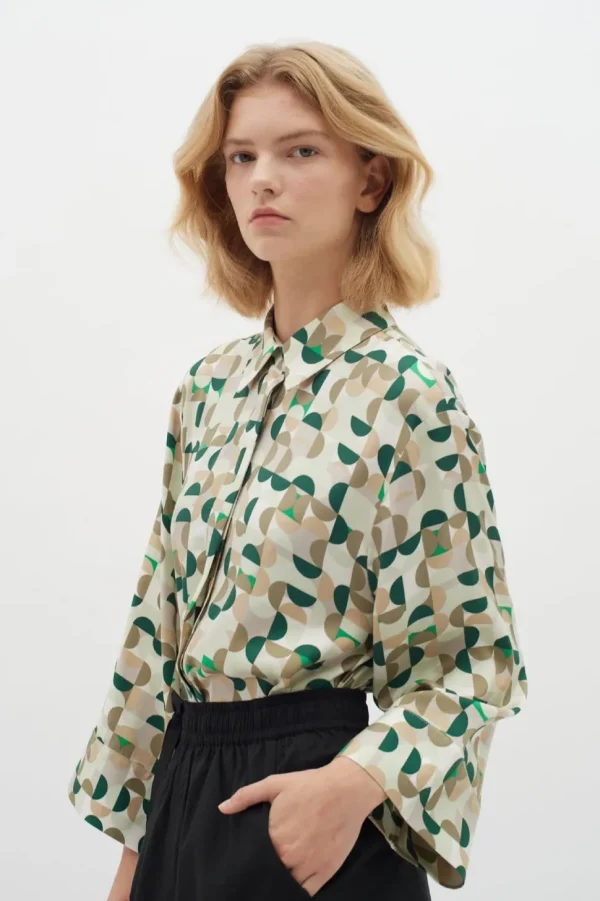 InWear Shirt Beril green geometric