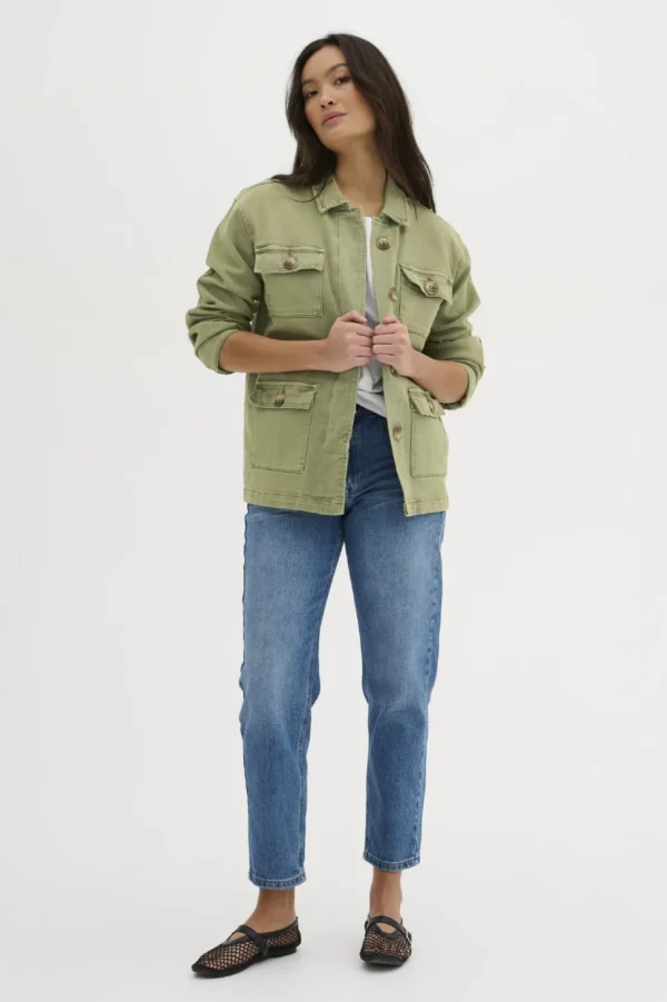 My Essential Wardrobe Army Jacket dusty olive wash