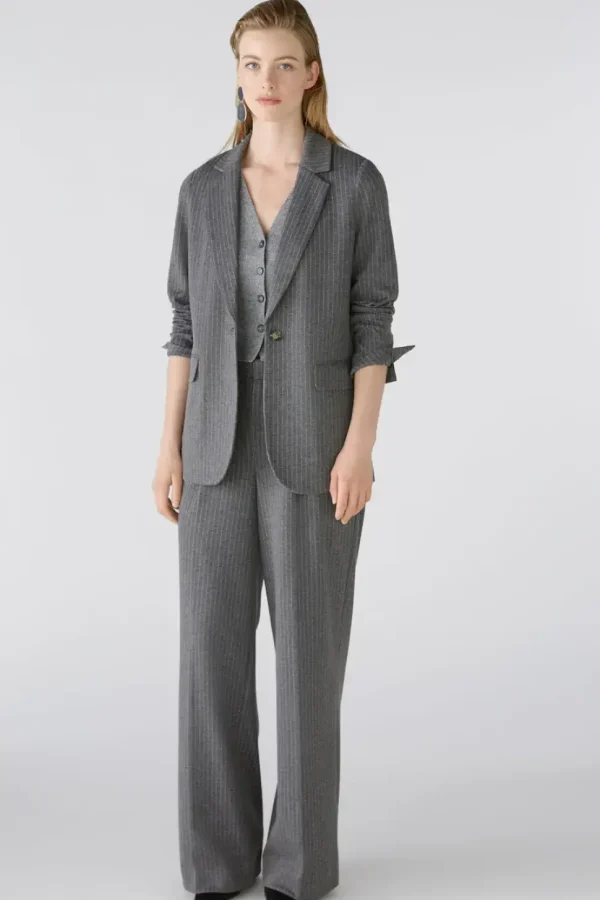 Oui Blazer grey black