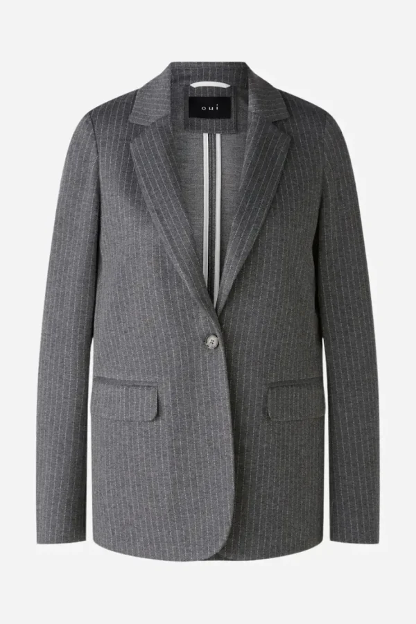 Oui Blazer grey black