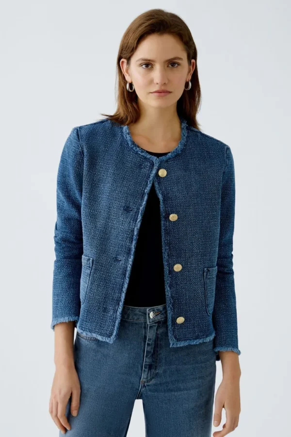 Oui Jacket blue denim