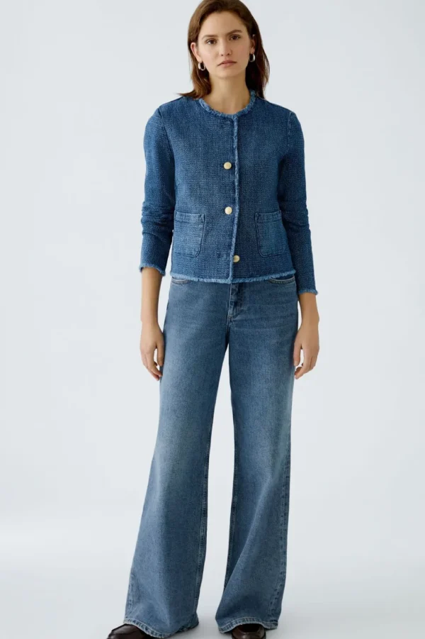 Oui Jacket blue denim