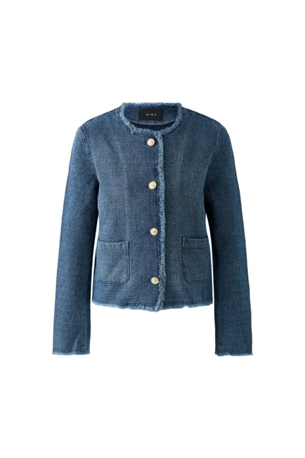 Oui Jacket blue denim