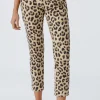 Oui Jeans Cropped leopard