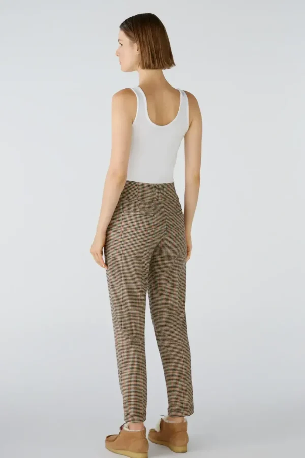 Oui Trousers check