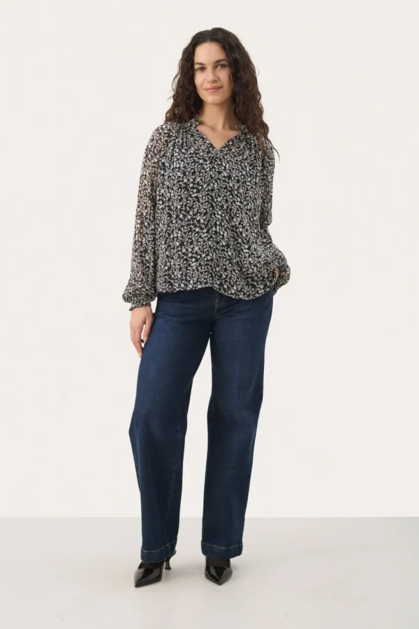 Part Two Blouse Kelsia navy print