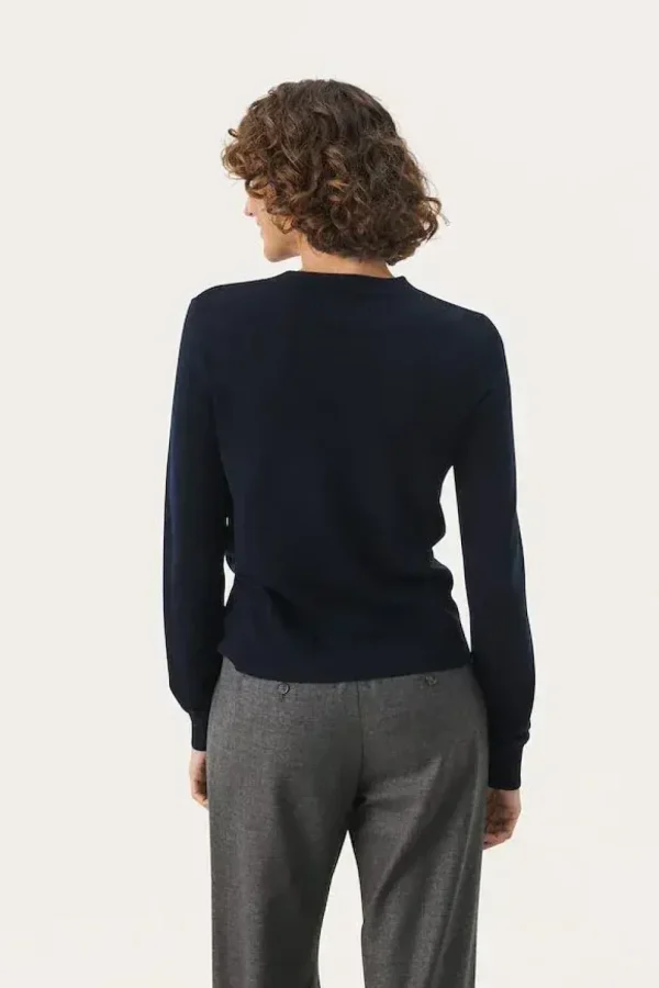 Part Two Jumper Jaylyn navy blue