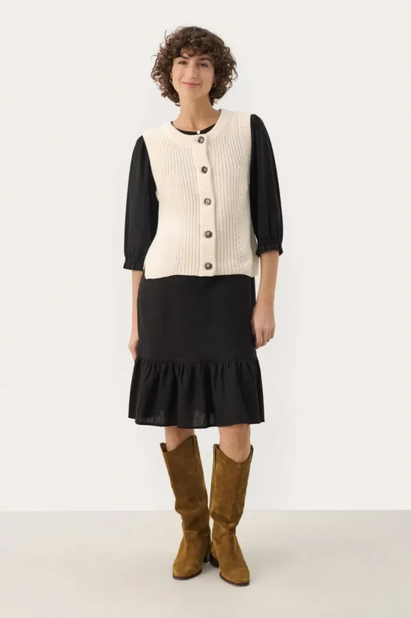 Part Two Knitted Waistcoat Noemie whitecap