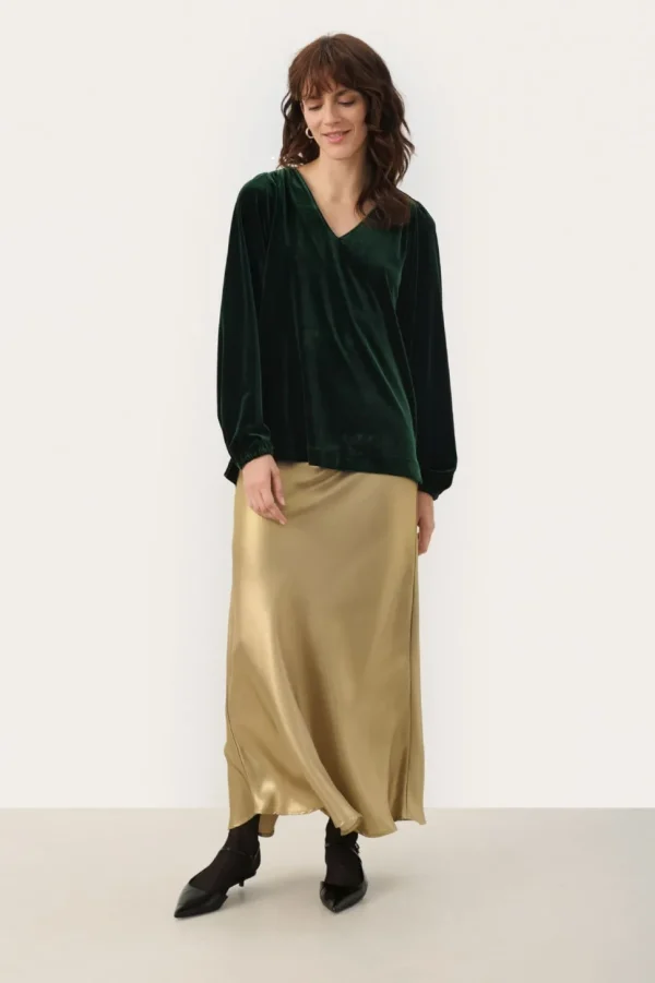 Part two Skirt Laurinas gold metallic