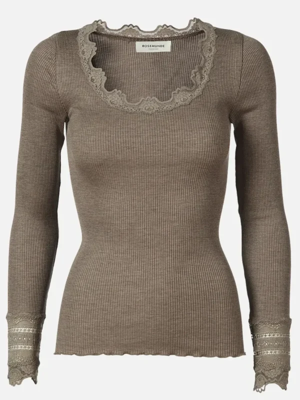 Rosemunde Top Benita brown melange