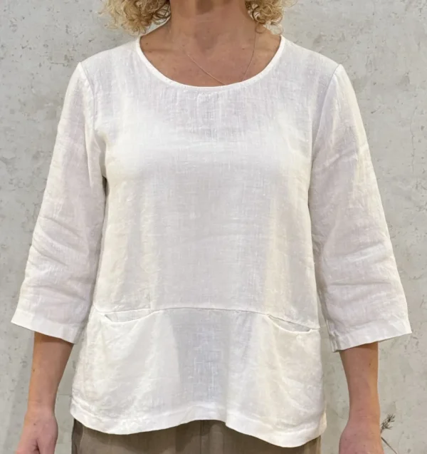 Thing Linen Top off white