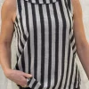 Thing Top Stripe light grey
